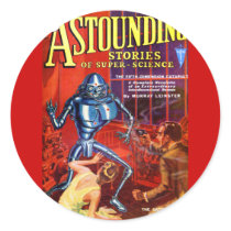 The Fifth Dimensional Catapult! Round Stickers