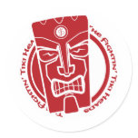 The Fightin' Tiki Heads R&W stickers