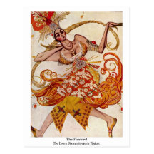 The Firebird By Leon Samoilovitch Bakst Postcards