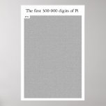 The first 300 000 digits of Pi posters