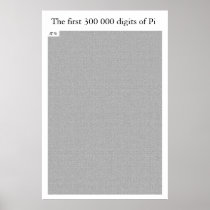 The first 300 000 digits of Pi Print