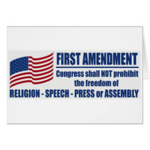The First Amendment Greeting Card