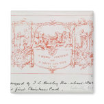 The first Christmas card, by J.C.Horsley, 1843 magnets