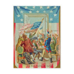 The First Fourth Of July Vintage Postcard