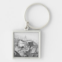 The First Globe Theatre or Rose Theatre Key Chains