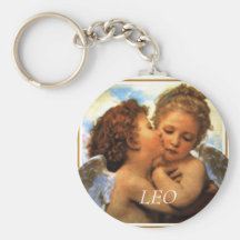 the first kiss angels cherubs, LEO - Customised Keychain