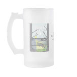 The Fisherman...Frosted Glass Mug...