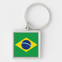 The Flag of Brazil Keychains