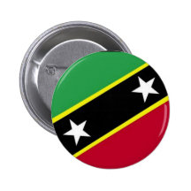 The Flag of St Kitts & Nevis Pinback Button