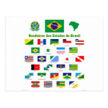 The Flags of Brazil Postcards