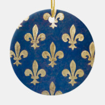 The fleur-de-lis or fleur-de-lys christmas tree ornament