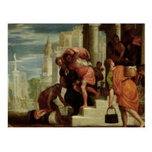 The Flight of the Israelites out of Egypt Post Card