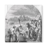 The Flight of the Queen of James II Fridge Magnet