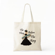 The Fling Before The Ring White Background Canvas Bag