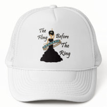 The Fling Before The Ring White Background Hat