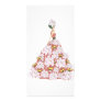 The flower dress customized photo card