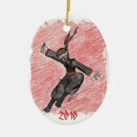 The Flying Ninja Christmas Ornament