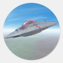 The Flying Saucer Sticker