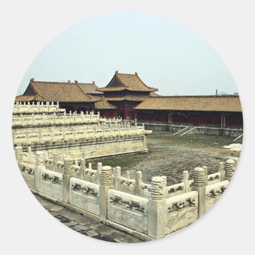 The Forbidden City, Beijing, China Round Sticker