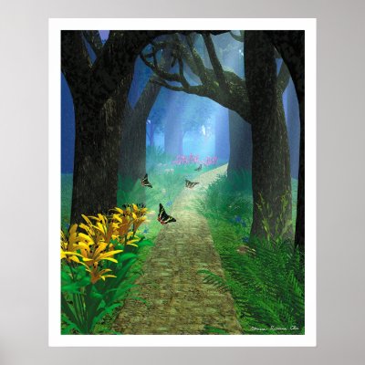 The Forest Path Poster