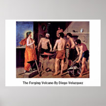 The Forging Volcano By Diego Velazquez Print