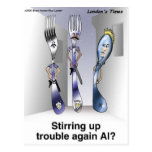 The Fork Police Funny Cartoon Gifts & Collectibles Post Card