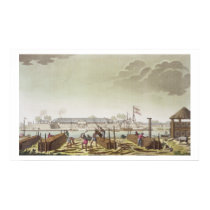 The Fort at Batavia with Native Loggers, plate 50 posters