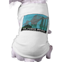 The Forth Bridge - North Eastern Railway Dog T-shirt