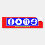 The Four Essentials for Life Bumper Stickers