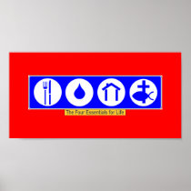 The Four Essentials for Life Print