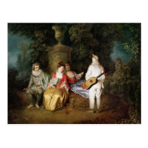 The Foursome, c.1713 Post Card