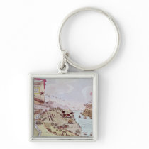 The Fox and the Goose; or Boney Broke Loose Keychain