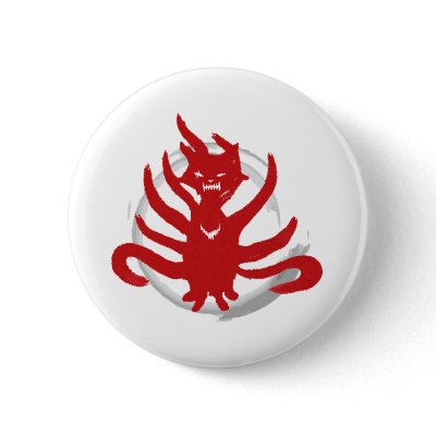 The fox with nine tails (evil) pins by PencilPlus