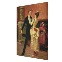 The Foyer of the Lyceum Theatre (oil on canvas) Gallery Wrap Canvas