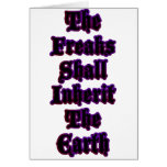 The Freaks Shall Inherit The Earth cards
