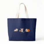 The Frenchie Dark Tote bags
