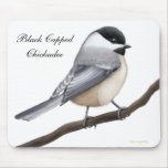The Friendly Little Chickadee Mousepad