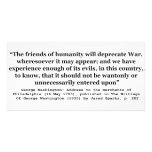 The Friends of Humanity Will Deprecate War photo cards