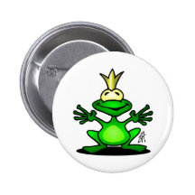 The Frog Prince Pinback Buttons