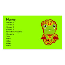 The frog which did not fit a prince business card