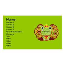 The frog which did not fit a prince business card
