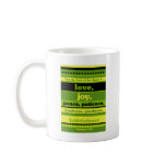 The Fruit of the Spirit is Love mugs