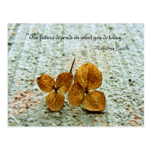 'The future depends on what you do today' Postcard