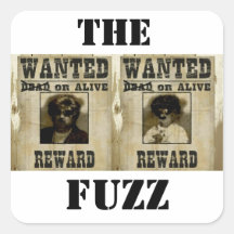 The Fuzz Wanted Sticker