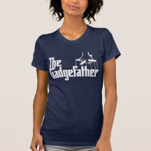 the gadgefather white logo shirt