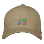 The Game Is In US embroidered hats
