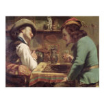 The Game of Draughts, 1844 Post Cards