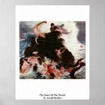 The Game Of The Naiads By Arnold Bocklin Posters