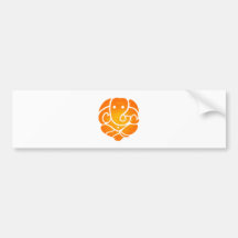 THE GANESH LOVE BUMPER STICKER
