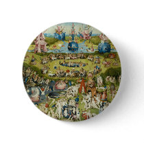The Garden of Earthly Delights, Hieronymus Bosch Pinback Button